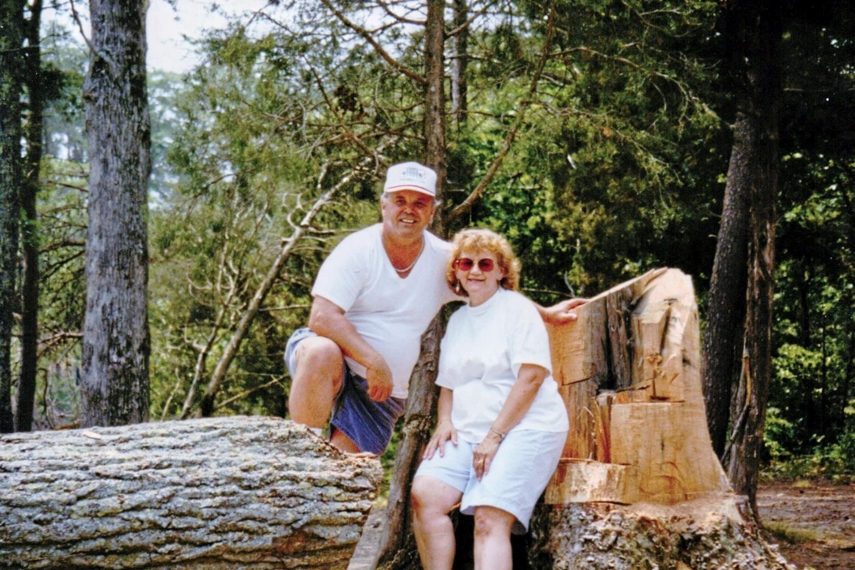 Mary and Gus together on the day they purchased the Live Easy property in Tennessee